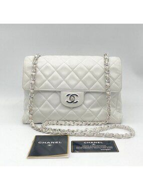 Chanel Lambskin Single Flap White